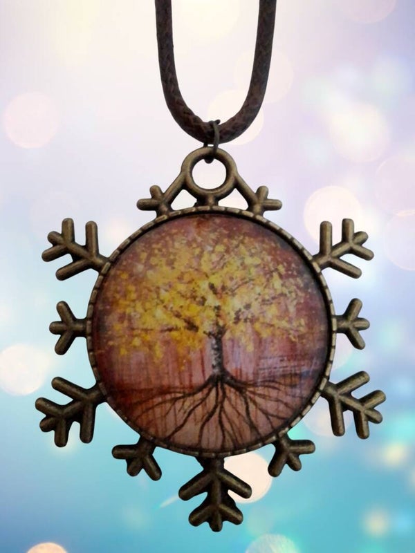 Collier Flocon – Arbre de Vie d’Automne