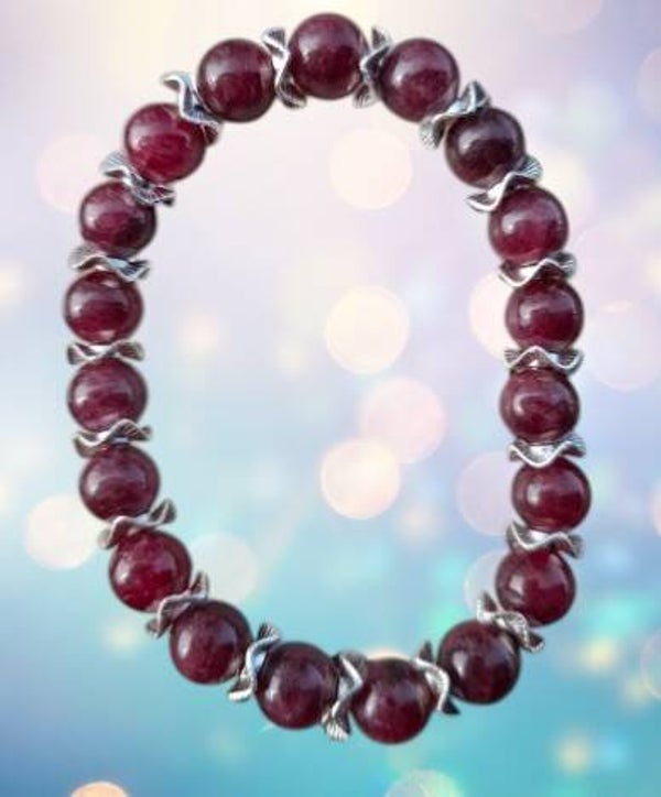 Bracelet Grenat – Élan de Vie & Feu Intérieur - Vitalité, Courage & Rayonnement du Cœur