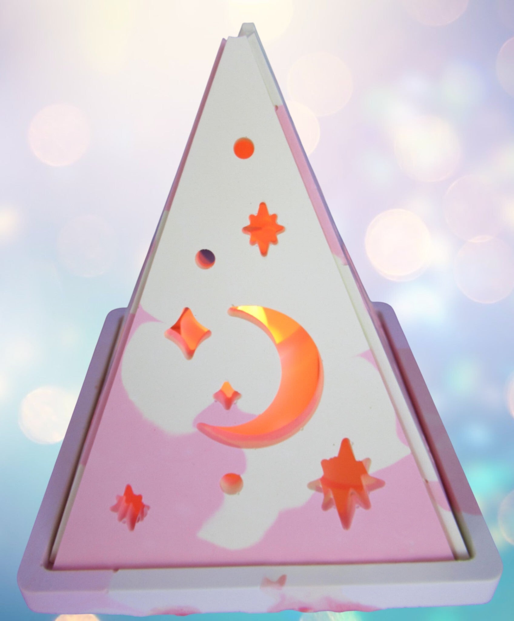Veilleuse Pyramide- Lumières Célestes- Vanille fraise