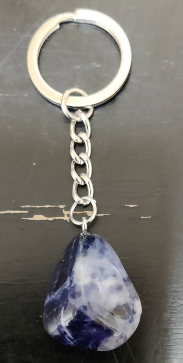 Porte clef avec pierres naturelles