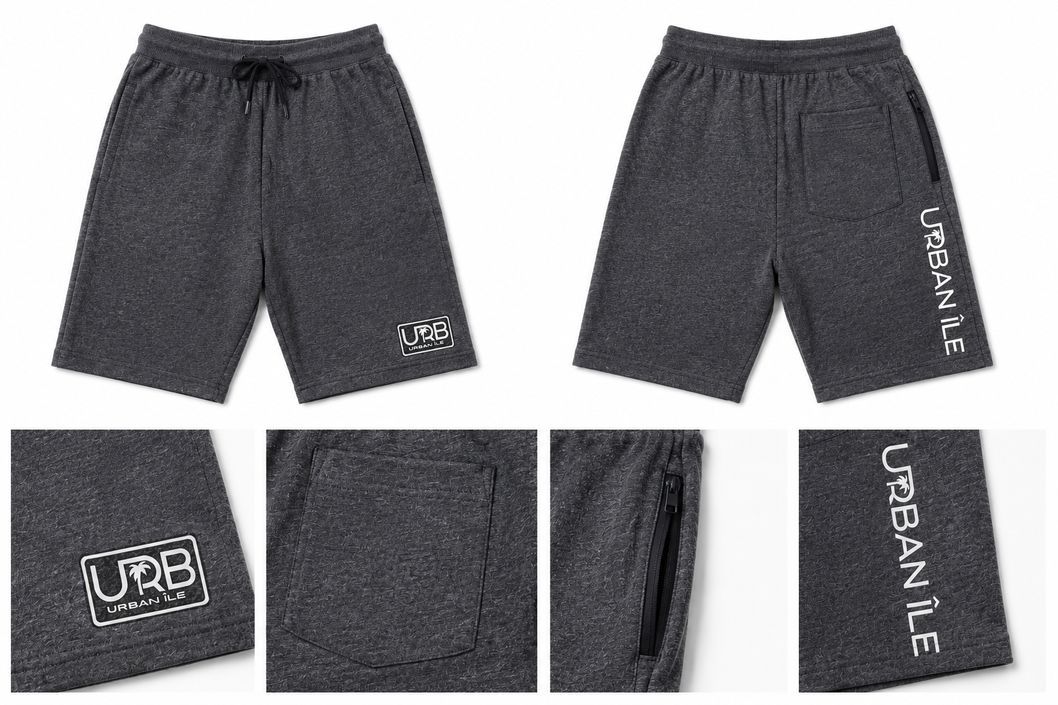 Shorts gris foncé
