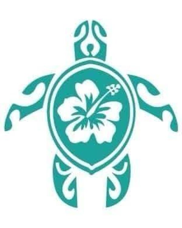 Tortue tribal hibiscus