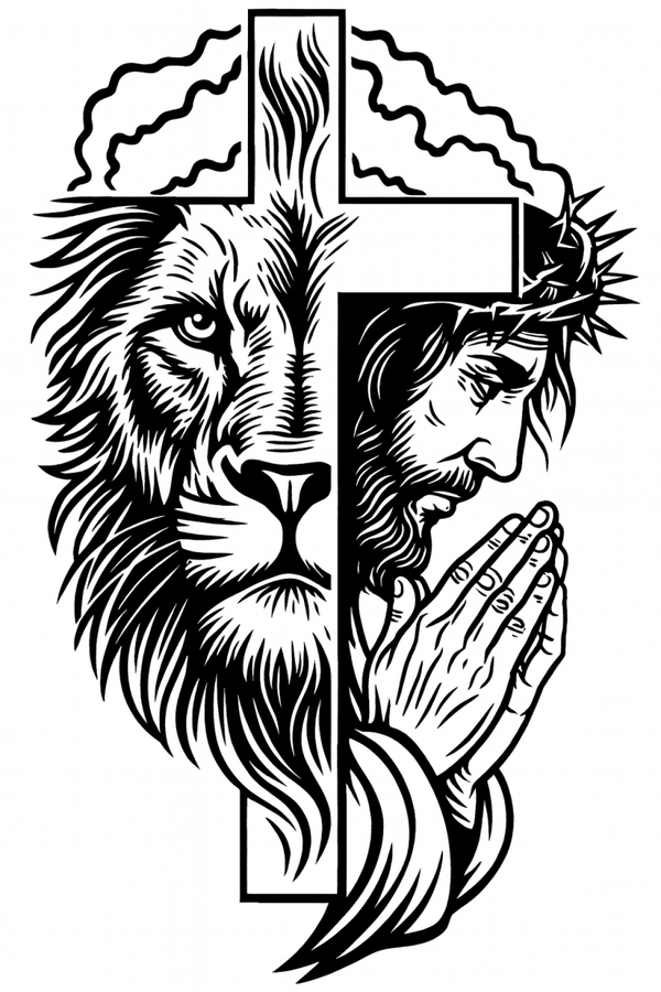 Jésus et le lion