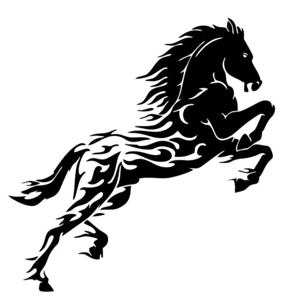 Cheval enflammé