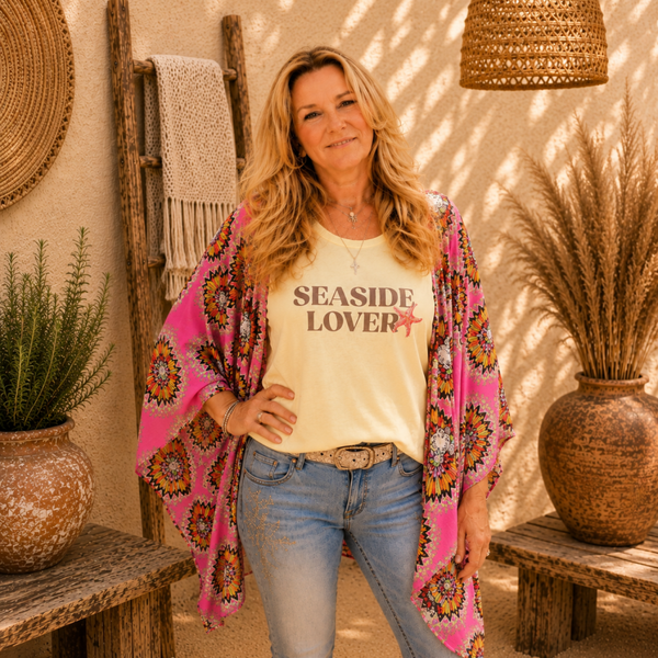 Boho rebel top Lion
