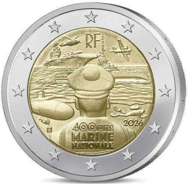 2 EURO FRANKRIJK 2026 FRANSE MARINE