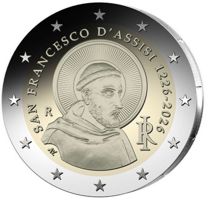 2 EURO ITALIE 2026 SINT FRANCISCUS ASSISI
