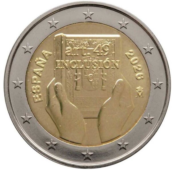 2 EURO SPANJE 2026 HERZIENING GRONDWET