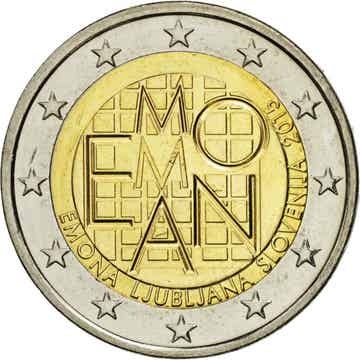 Pièce rare 2 euros Slovénie 2015 Ville d'Emona VILLERSCOLLECTIONS Pièce rare 2 euros Slovénie 2015 Ville d'Emona VILLERSCOLLECTIONS