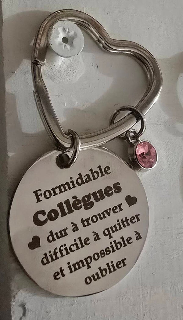 Porte-clé message