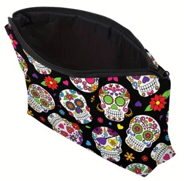 Trousse maquillage "tête de mort"