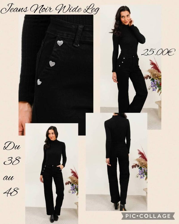 Jeans coupe wide leg