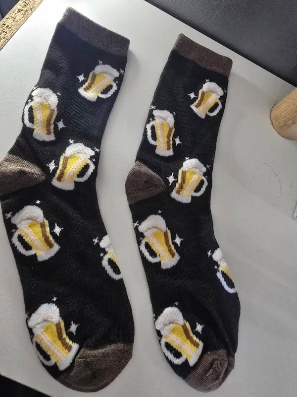 Chaussettes fantaisie "Bière"