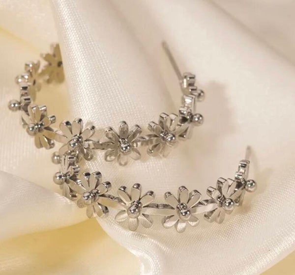 Boucles d'oreilles fleurs