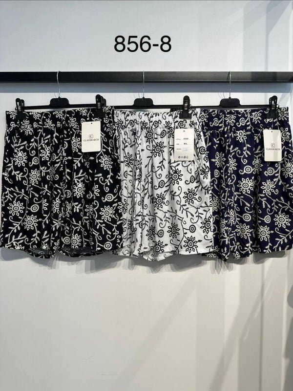 Short fluide motif floral