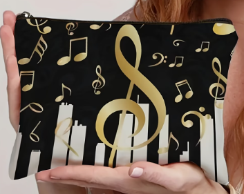 Trousse à maquillage ou autre "Notes de Musique"