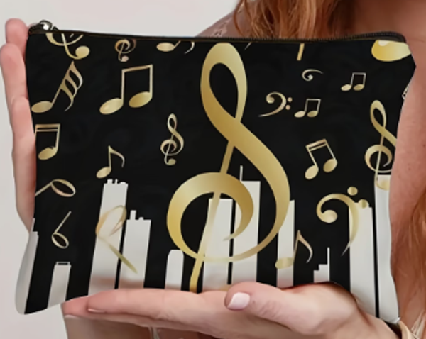 Trousse à maquillage ou autre "Notes de Musique"