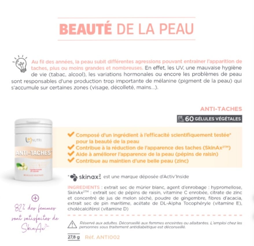 ANTI-TACHES - COMPLEMENT ALIMENTAIRE