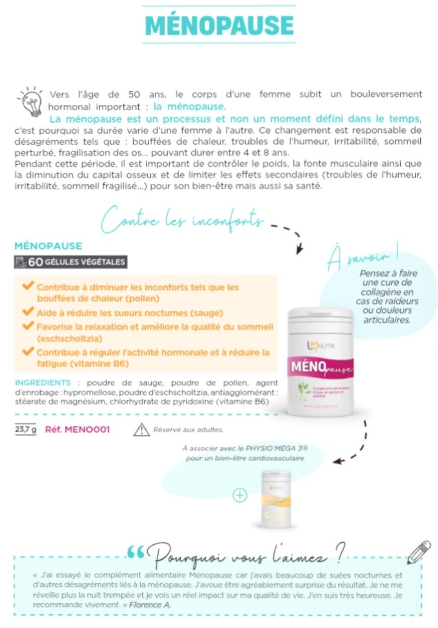 MENOpause - COMPLEMENT ALIMENTAIRE
