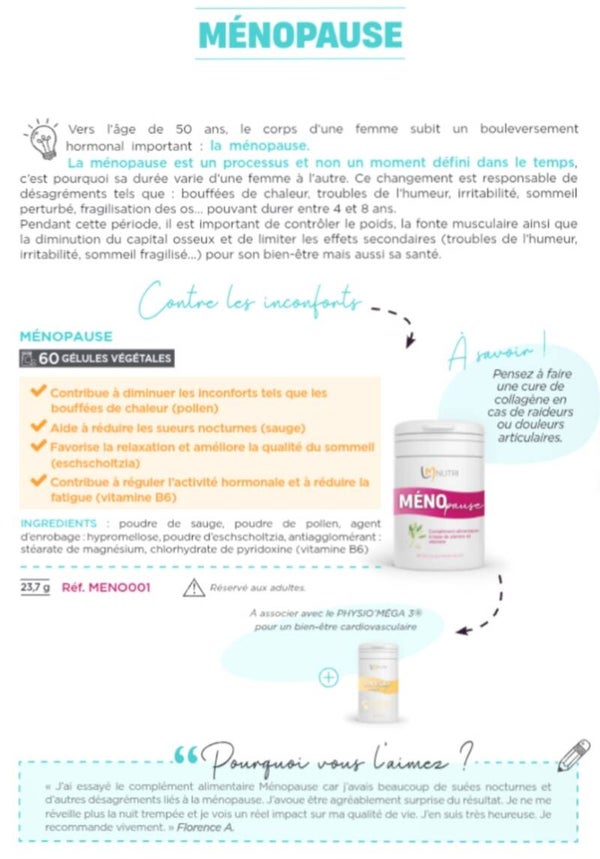 MENOpause - COMPLEMENT ALIMENTAIRE