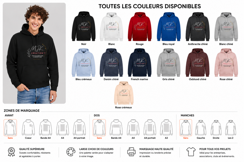 Sweat Spencer Homme
