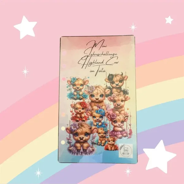 Mini Jahreschallenge Highland Cow im Tütü (2024/23)