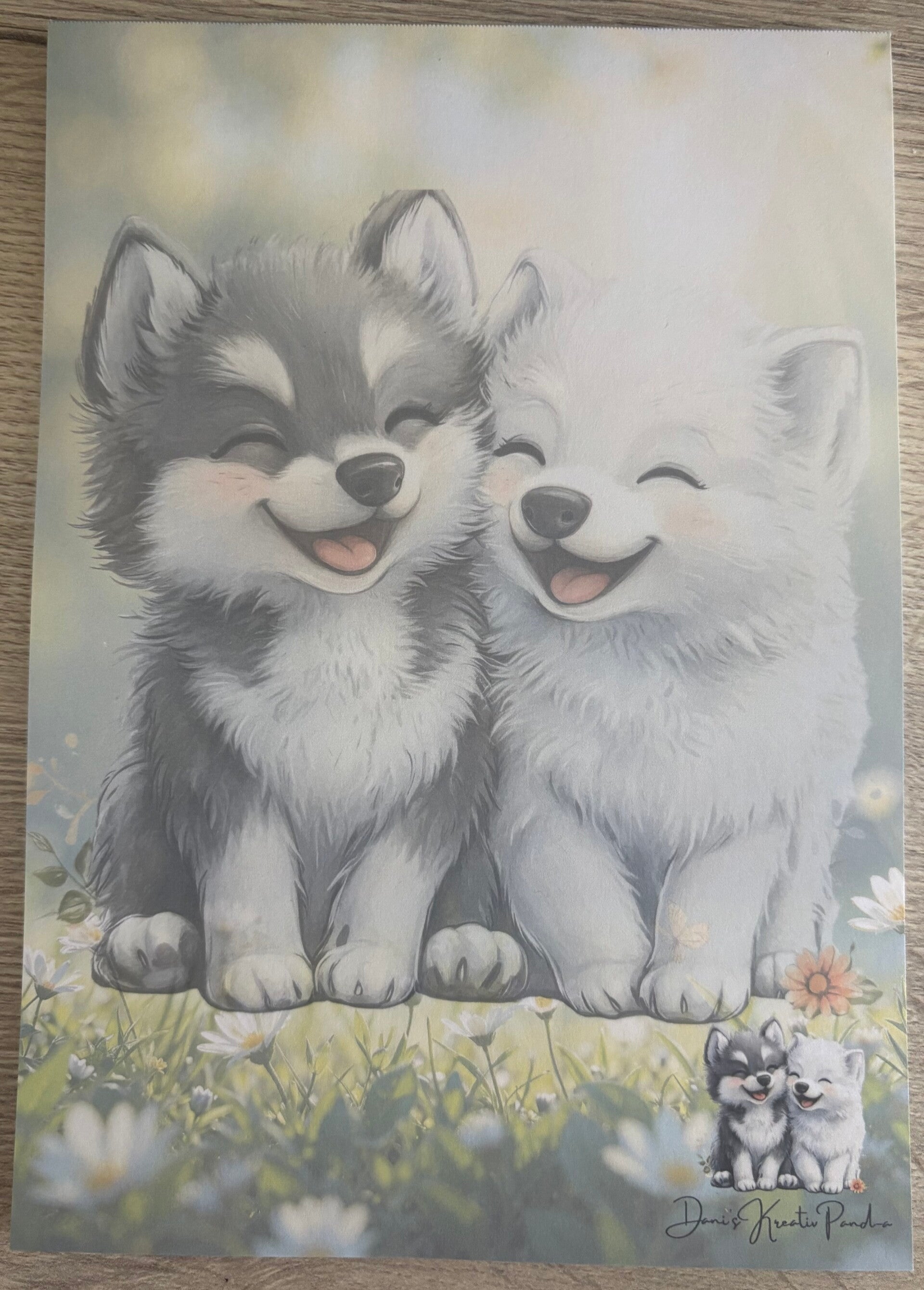 Notizblock A5 Wölfe