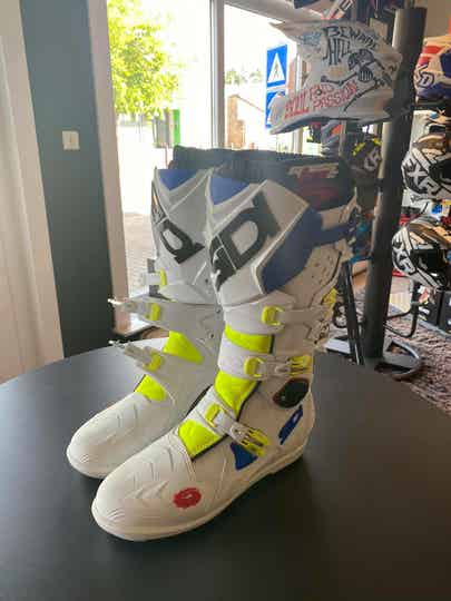 Sidi boots, wit-fluo geel, maat 45