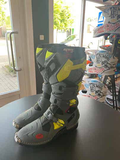 Sidi boots, grijs-fluo geel, maat 45