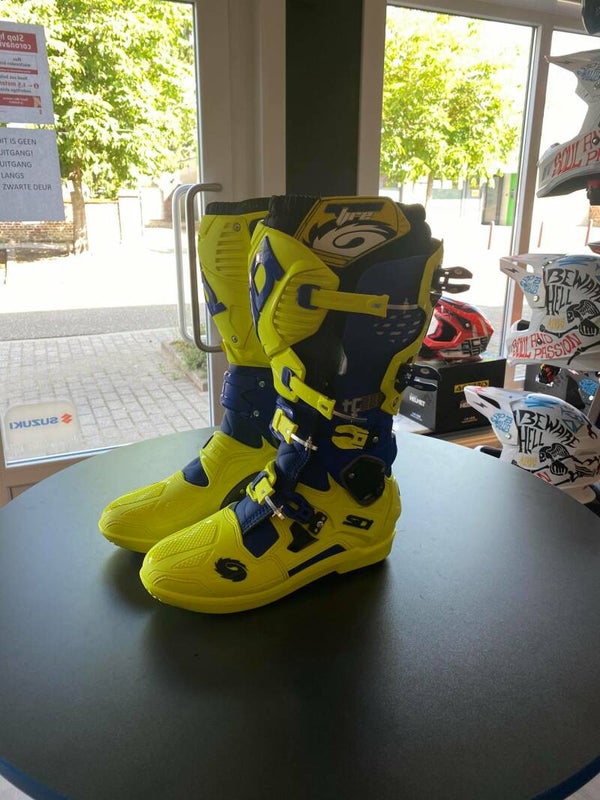 Sidi boots, TC222, blauw-fluo geel, maat 45