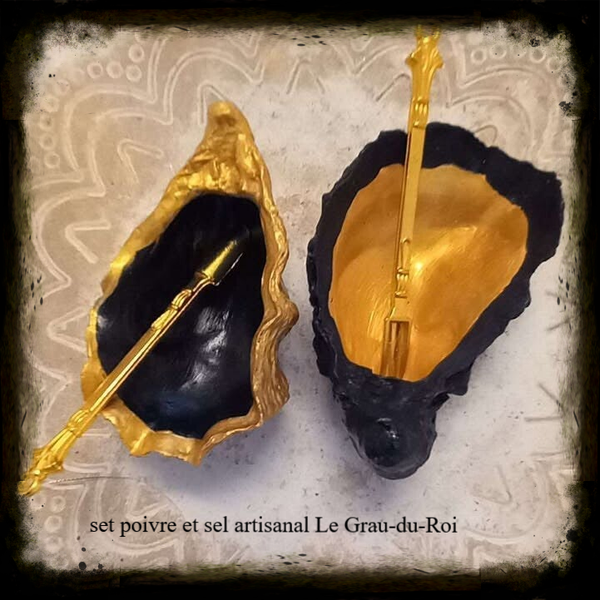 Duo d’huîtres dorées – Poivre & Sel d’exception