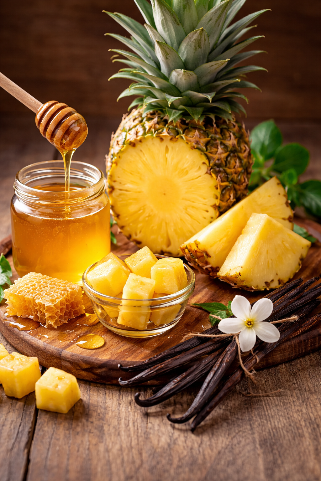 Fondant Ananas vanille miel