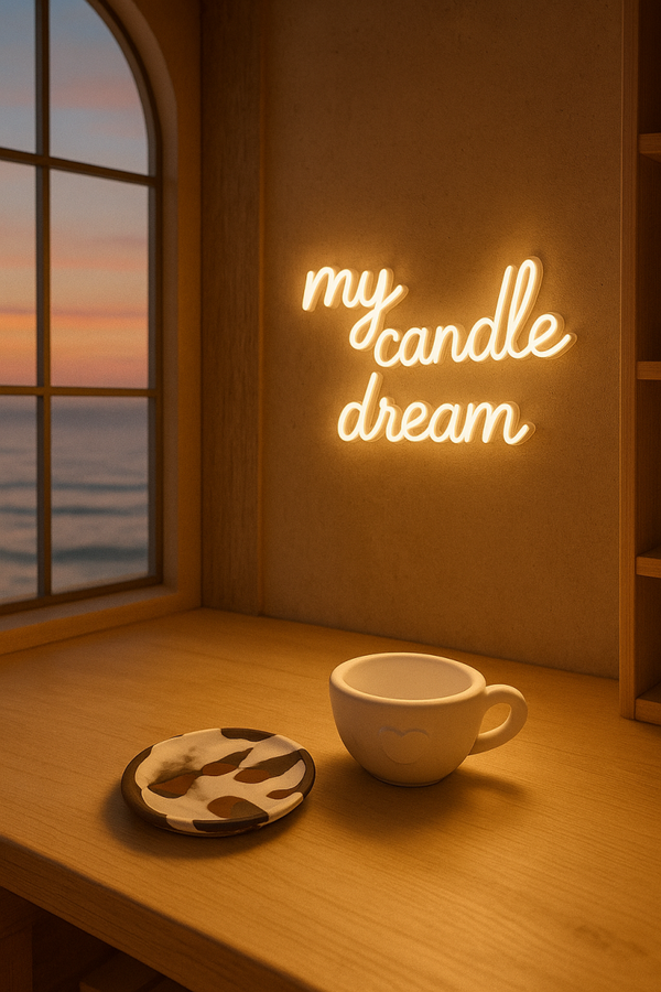 ✨ Tasse et plateau artisanal en jesmonite ✨