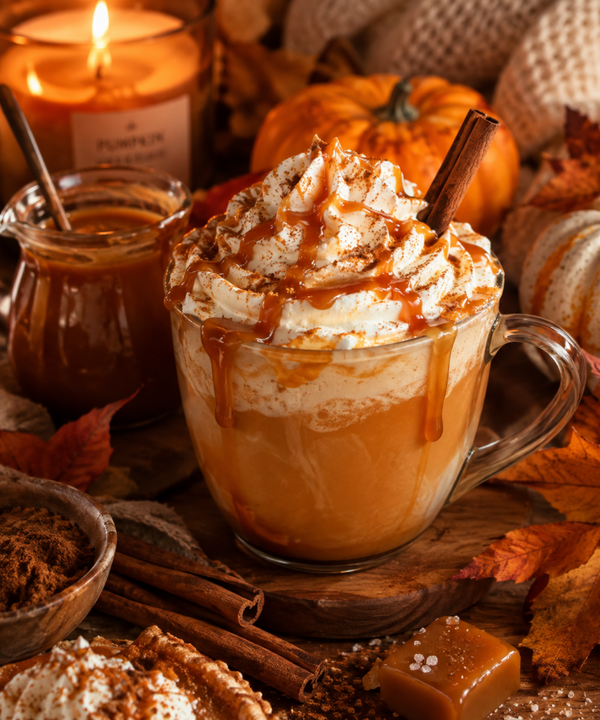 Fondant caramel pumpkin swirl