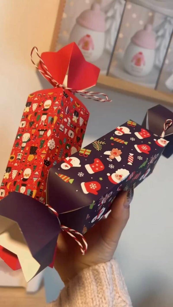 Crackers de Noël (remplie de 5 fondants)