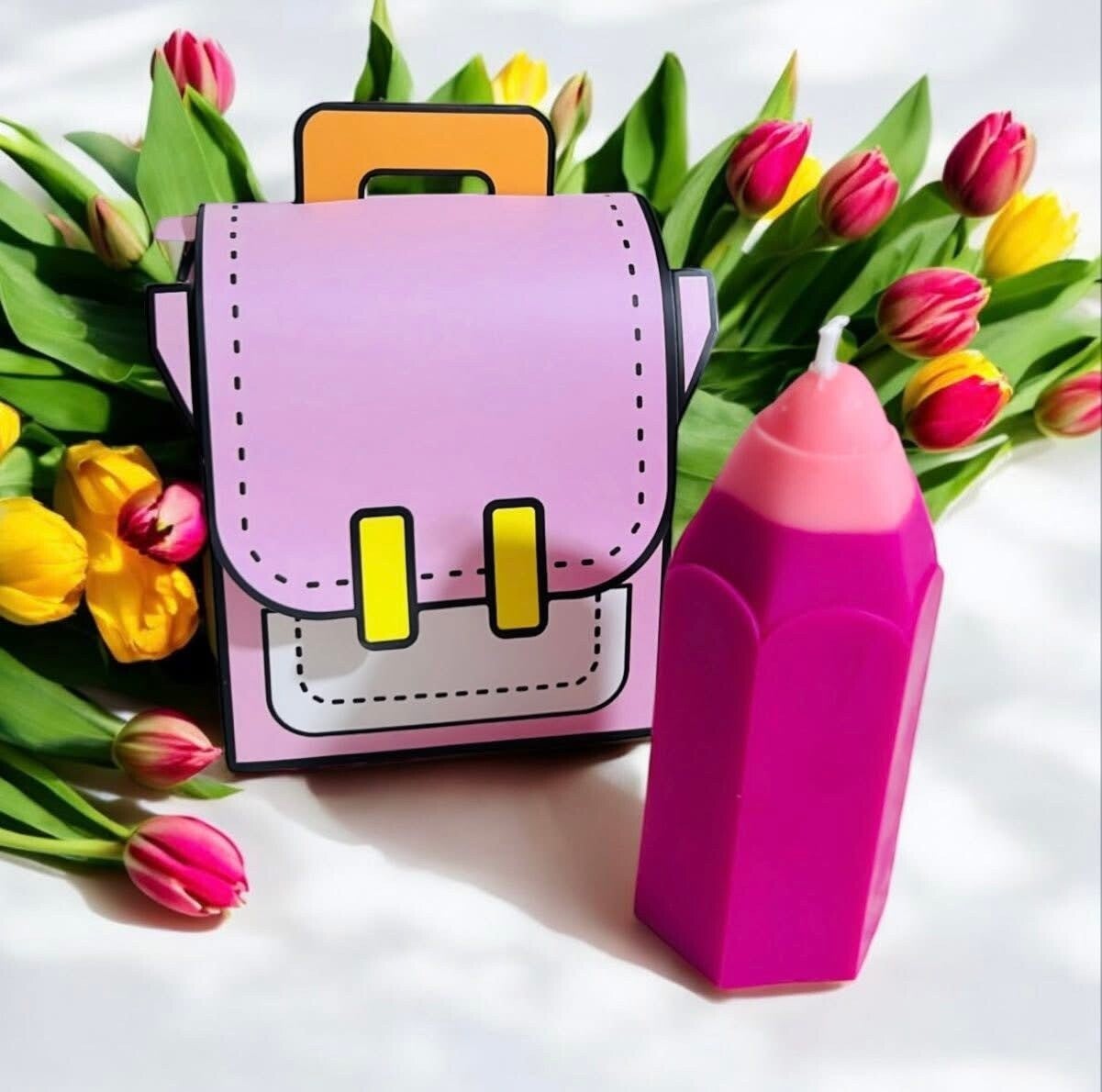 Bougie - Crayon sac à dos ✏️