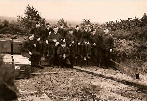 Duitse soldaten bij de M.A.St., circa 1941-43.