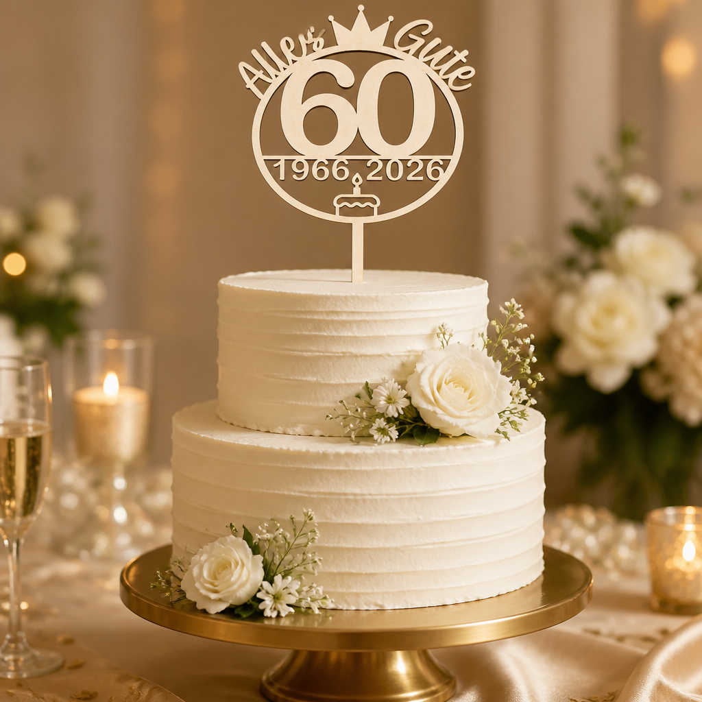 Schild 60. Geburtstag mit Jahr
