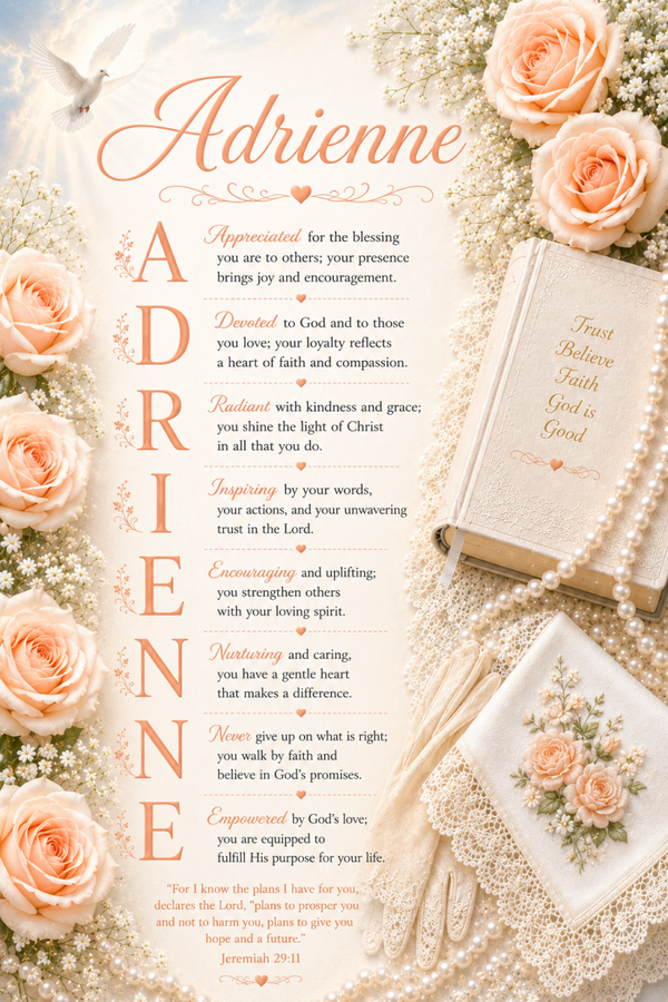 Personalized Acrostic Name Plaque