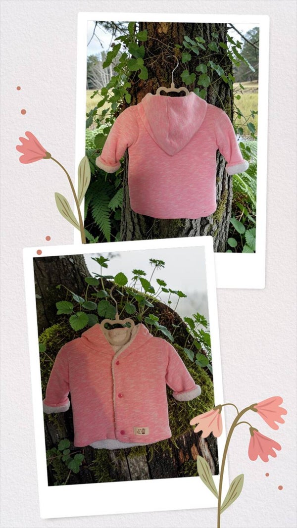 Veste à capuche doublée sherpa