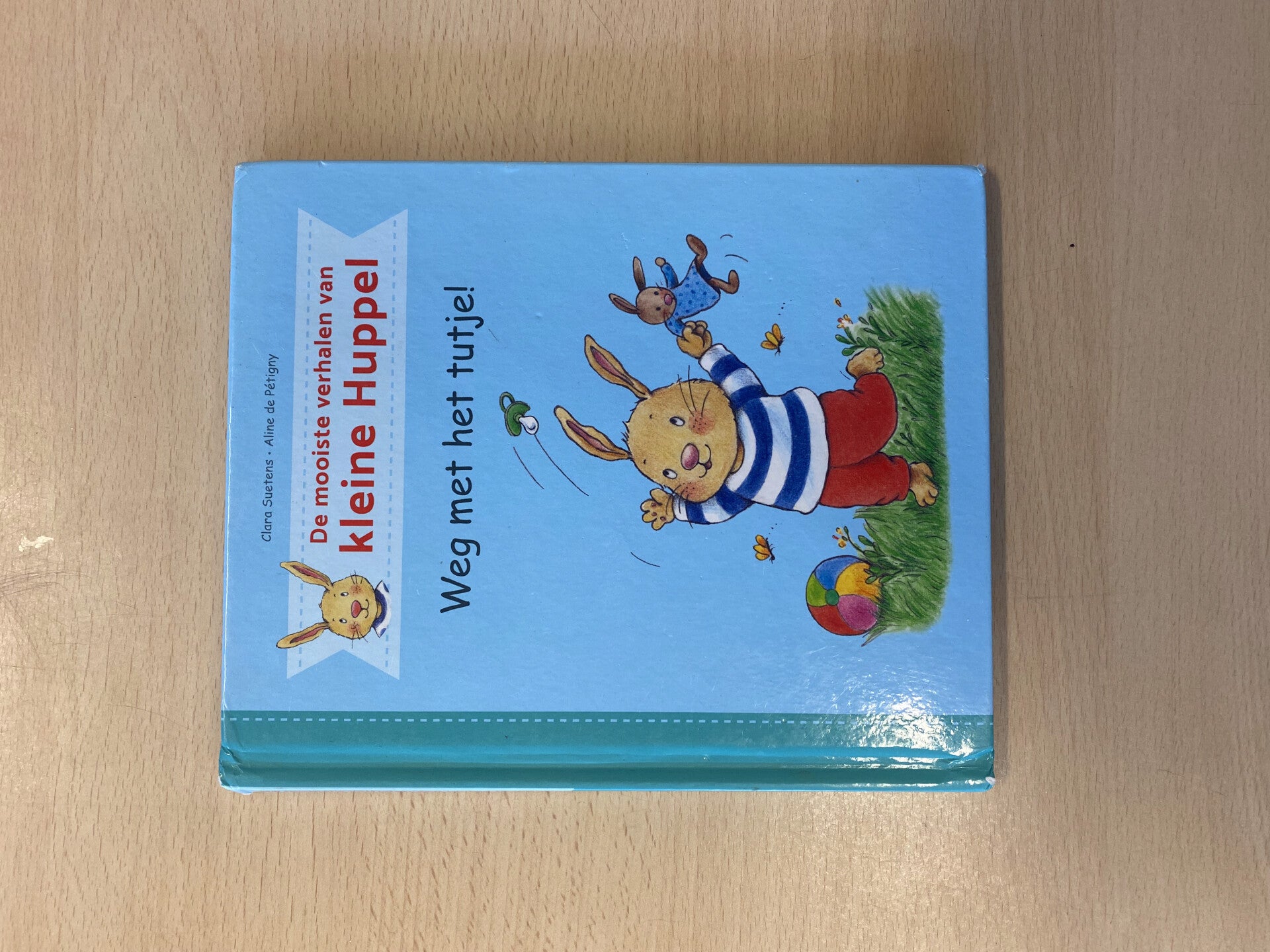 prentenboek Kleine Huppel 'weg met het tutje'