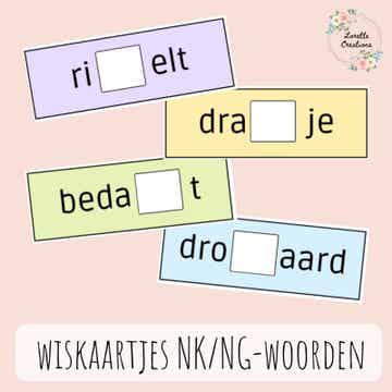 Wiskaarten NK/NG-woorden