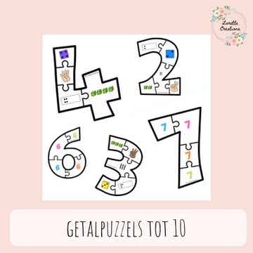 Getalpuzzels tot 10 (in getal)