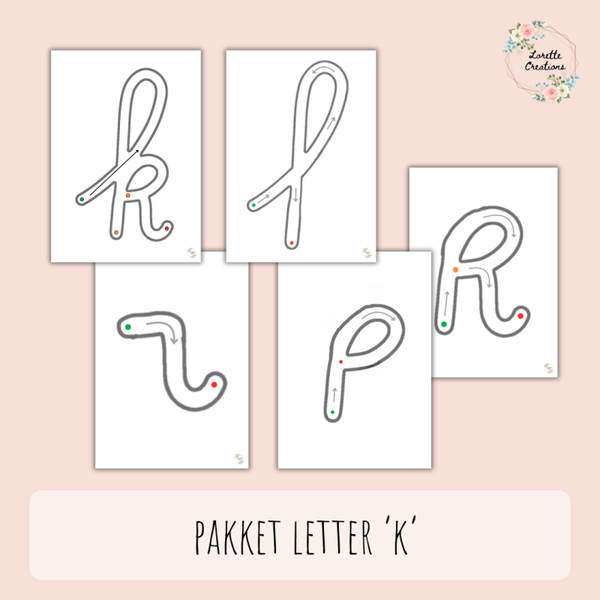 voorbereidend schrijven letter 'k'