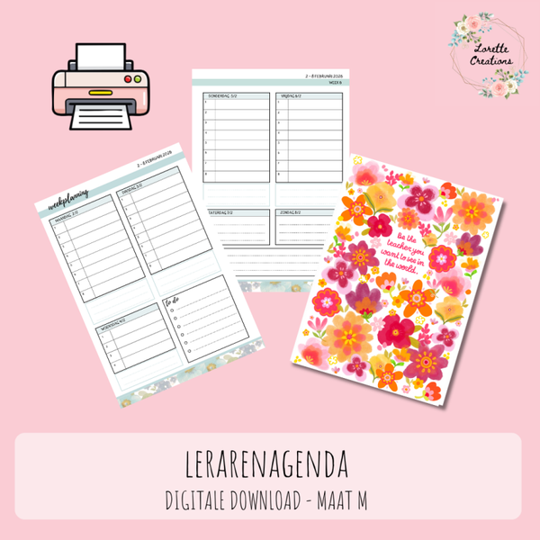 Lerarenagenda 2026 - 2027 DIGITALE DOWNLOAD