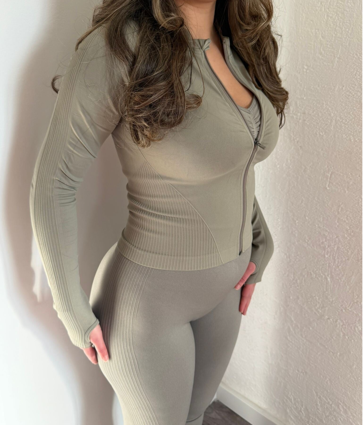 Dupe Lululemon 3 delig set STONE