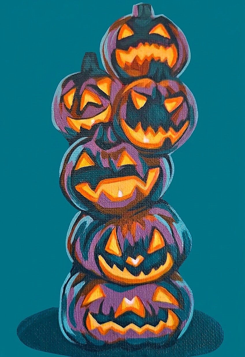 "Stacked Pumpkins"