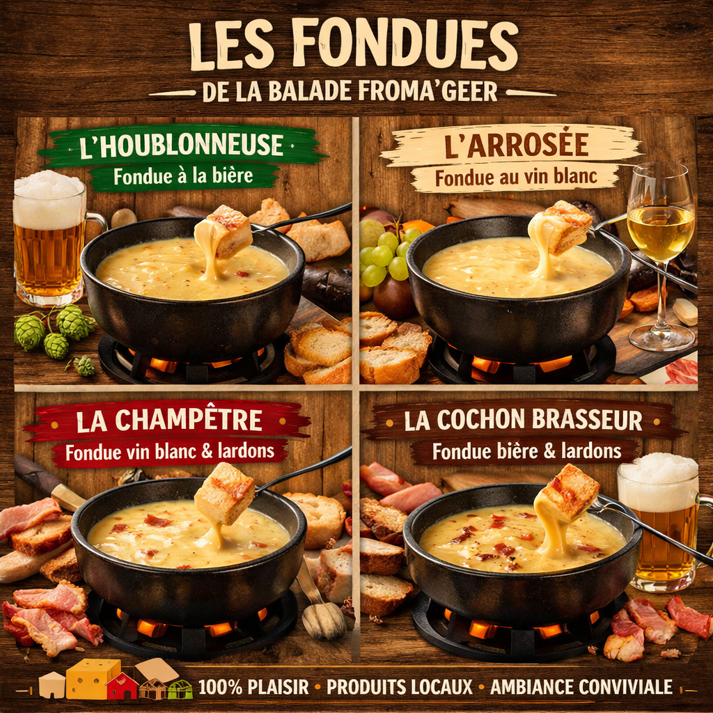 ---Le 01/08/26--- Rv à 10H00  Fondue aux fromages ADULTE