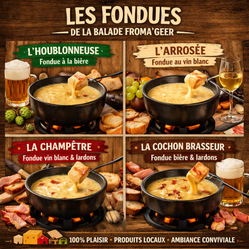 ---Le 01/11/26--- Rv à 11H00 -- Fondue aux fromages ADULTE