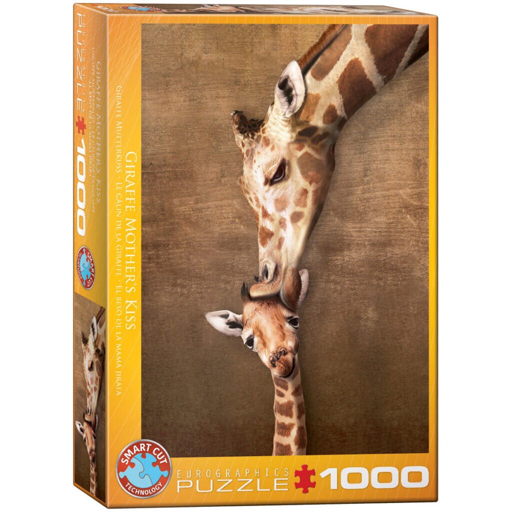 Eurographics Giraffe Mother`s Kiss 1000 Stukjes